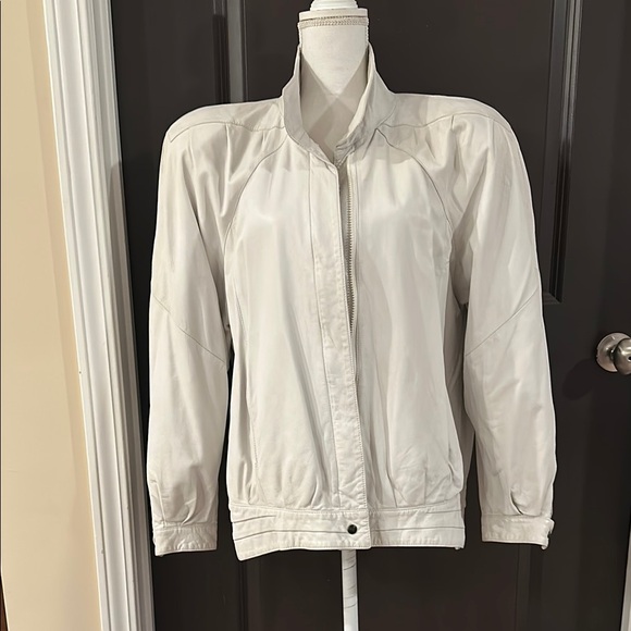 White Leather Jacket - Picture 1 of 3